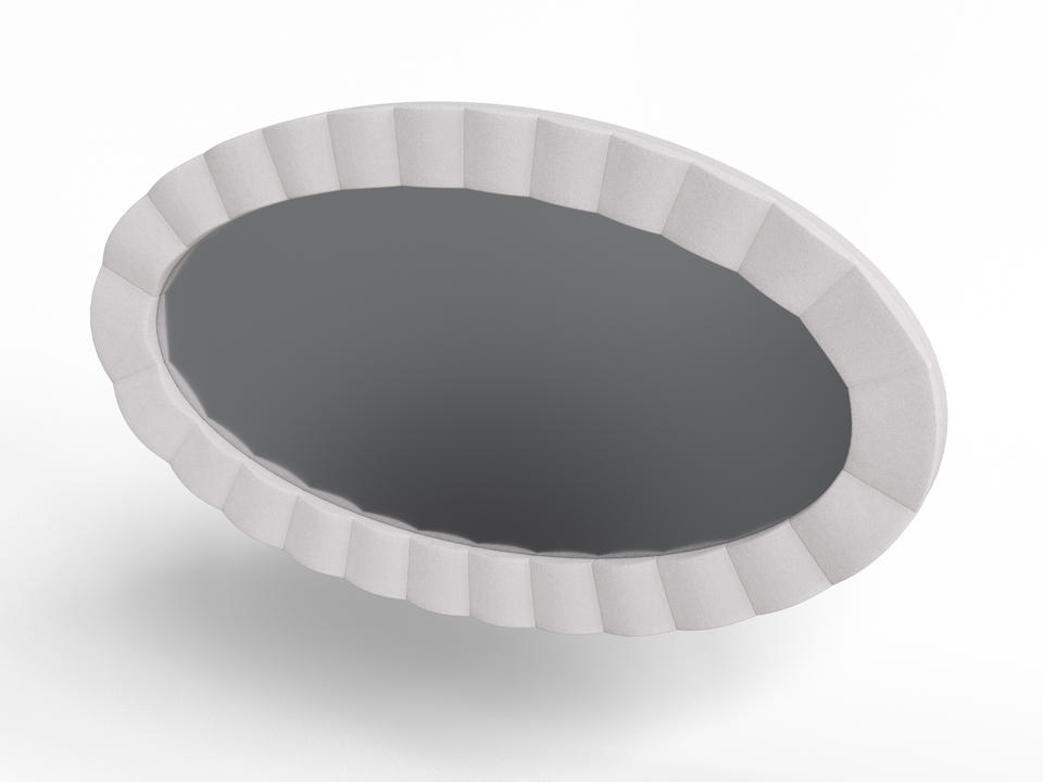 Зеркало Verda настенное Classic Ткань Микровелюр Laska 01 Белая смородина Verda 119x5 22740₽